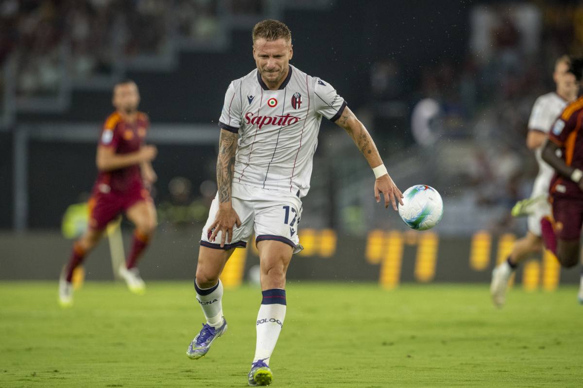 Ciro Immobile si fa male durante Roma-Bologna