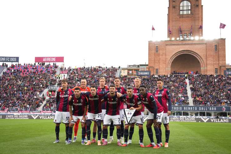 La formazione titolare del Bologna in Bologna-Pisa