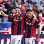 Cambiaghi e Orsolini esultano in Bologna-Pisa