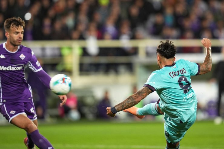 Santiago Castro in Fiorentina-Bologna