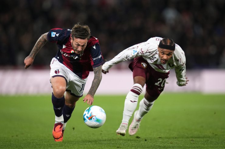 Federico Bernardeschi e Valentino Lazaro in Bologna-Torino