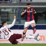 Charalampos Lykogiannis e Guillermo Maripan in Bologna-Torino