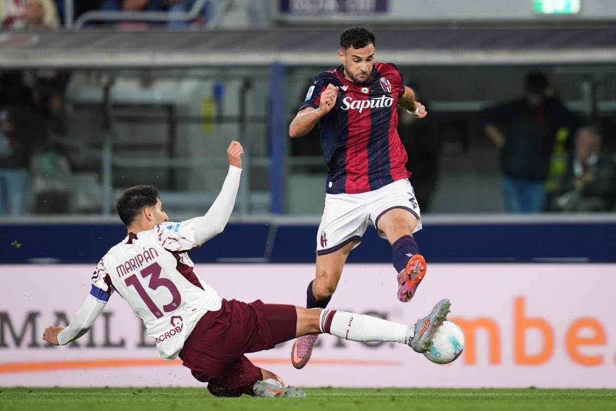 Charalampos Lykogiannis e Guillermo Maripan in Bologna-Torino