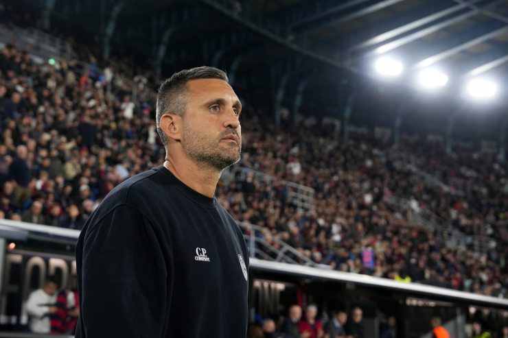 Daniel Niccolini in panchina durante Bologna-Torino