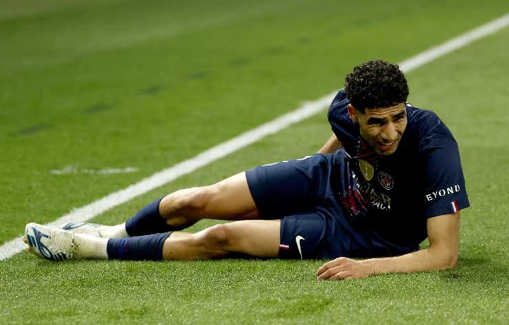 Achraf Hakimi infortunato