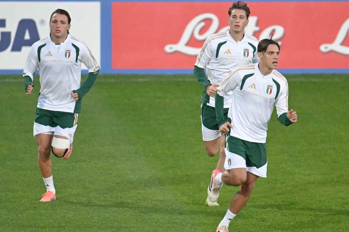 L'Italia in un allenamento