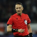 Andris Treimanis durante un match di Champions League
