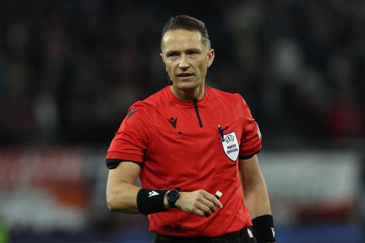 Andris Treimanis durante un match di Champions League