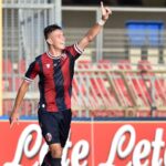 Antonio Raimondo esulta dopo il gol con il Bologna Primavera (2022)
