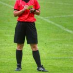 L'arbitro durante un match
