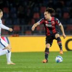 Theate con la maglia del Bologna