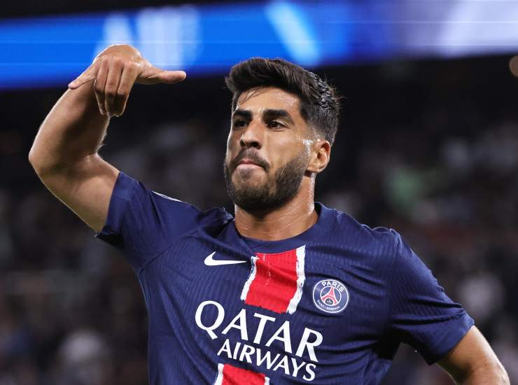 Asensio con la maglia del PSG