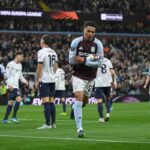 L'Aston Villa in gol contro il Bologna