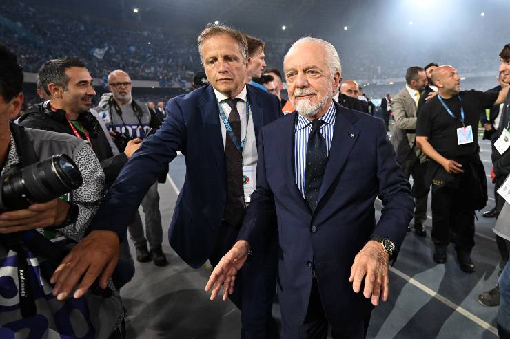 Aurelio De Laurentiis in primo piano