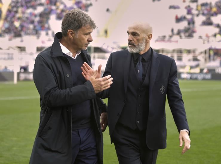 Baroni e Pioli prima di un match