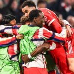 Il Bayern Monaco esulta dopo la qualificazione alla semifinale di Champions League