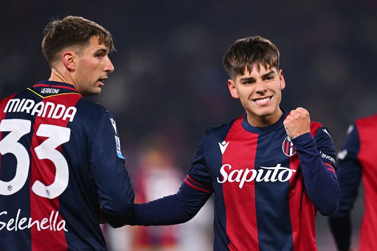 Dominguez esulta dopo un gol