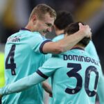 Dominguez e Pobega esultano dopo un gol