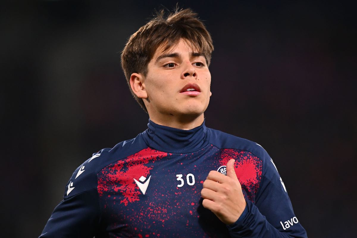 Benjamin Dominguez durante il riscaldamento