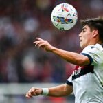 Benjamin Dominguez in azione durante Genoa-Bologna (2024)