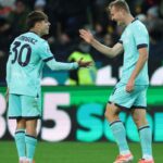 Dominguez e Pobega esultano dopo un gol