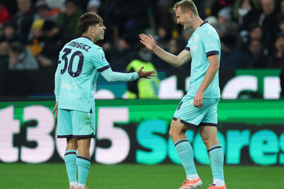 Dominguez e Pobega esultano dopo un gol