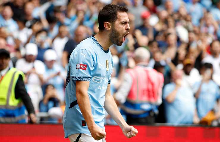 Bernardo Silva esulta