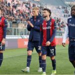 Il Bologna a fine gara