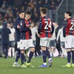 Il Bologna a fine gara