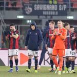 Il Bologna a fine gara