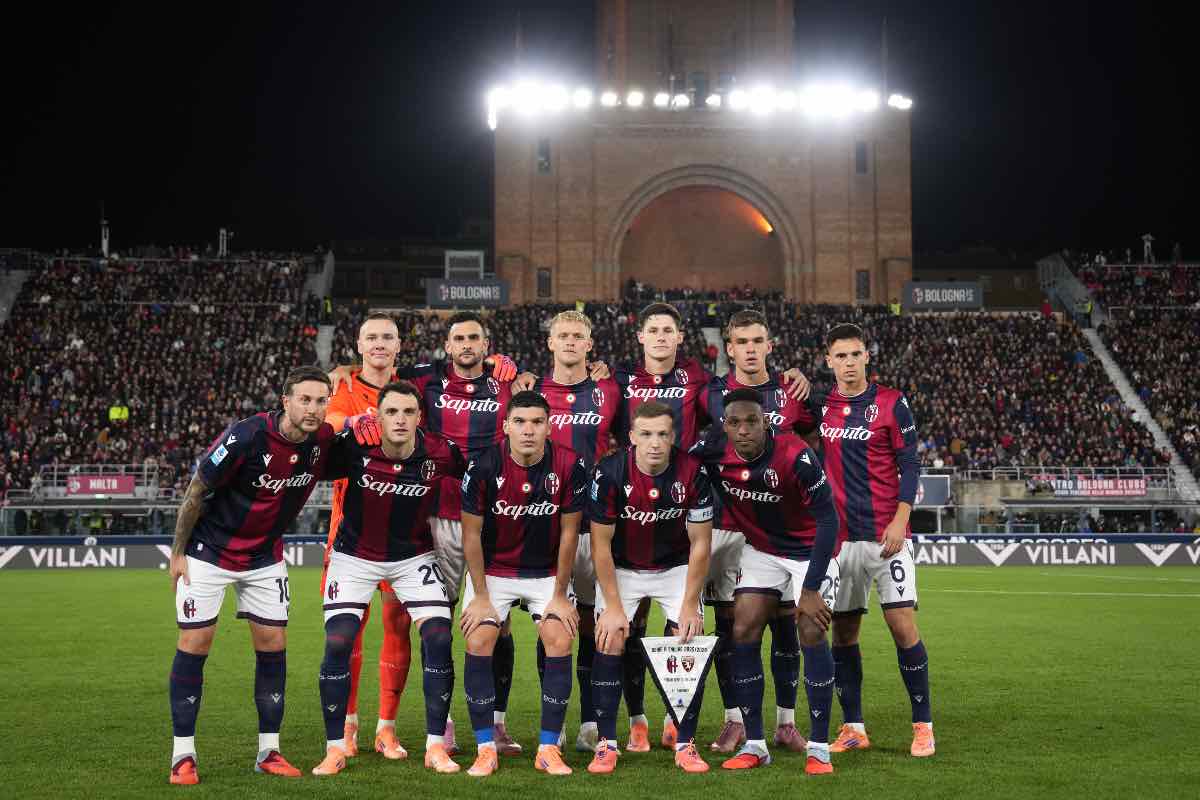 La formazione del Bologna prima della sfida contro il Torino