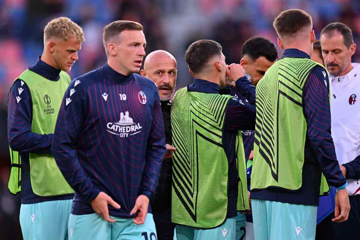 Italiano e il Bologna durante la sfida in Europa League contro il Friburgo