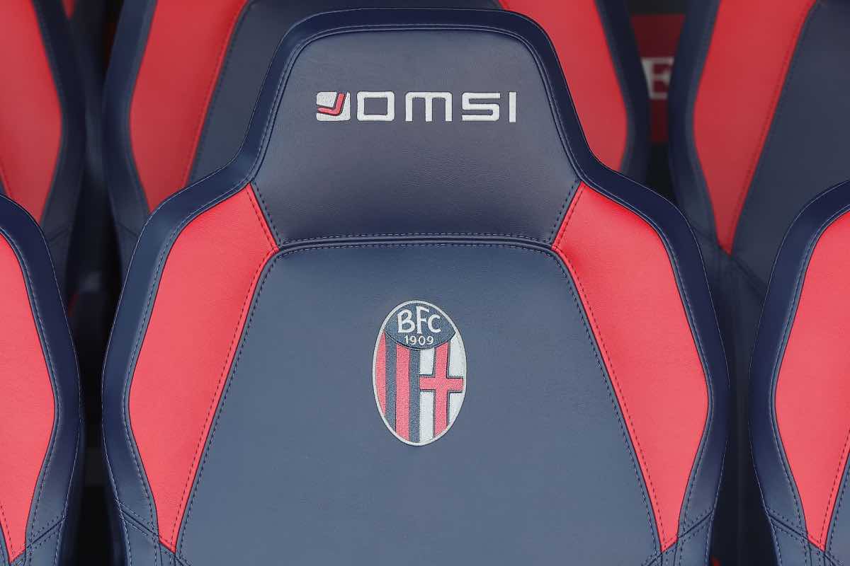 Le panchine dello stadio Dall’Ara durante Bologna-Sassuolo
