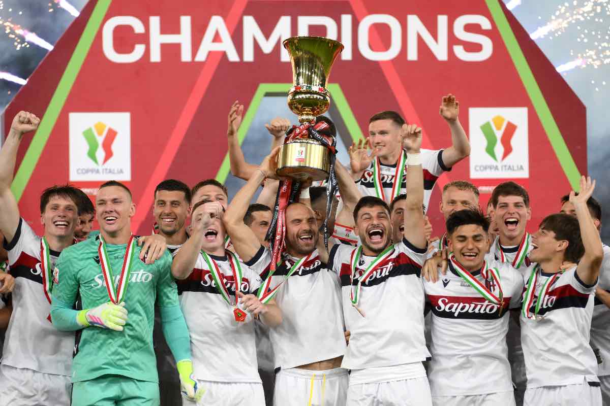 Il Bologna alza la Coppa Italia