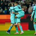 Giocatori del Bologna esultano