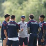 Tedesco dirige l'allenamento