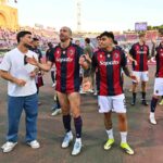 Bologna squadra a fine partita