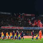 Ingresso in campo Bologna