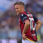 Jesper Karlsson con la maglia del Bologna