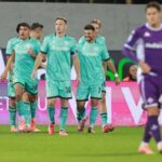 Il Bologna esulta dopo un gol