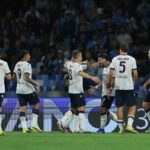 Il Bologna esulta dopo il gol
