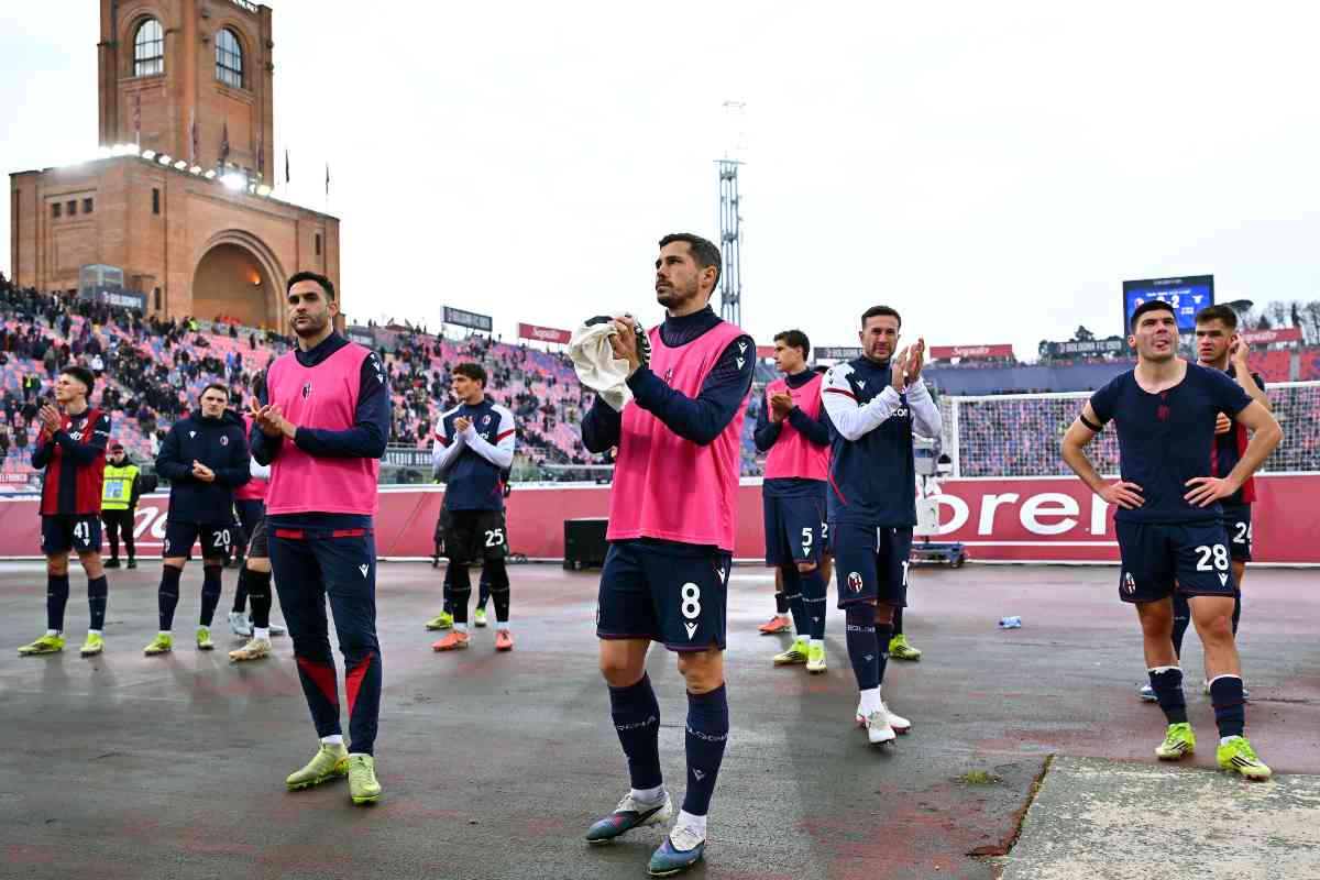 Bologna a fine partita