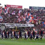 Ingresso in campo Bologna-Lazio