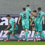 Bologna esulta dopo il gol