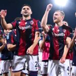 I calciatori del Bologna.