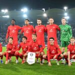 SK Brann players pose for a team photo prior to the UEFA Europa League 2025/26 League Phase MD8 match between SK Sturm Graz and SK Brann at Sturmstadion Liebenau on January 29, 2026 in Graz, Austria.
