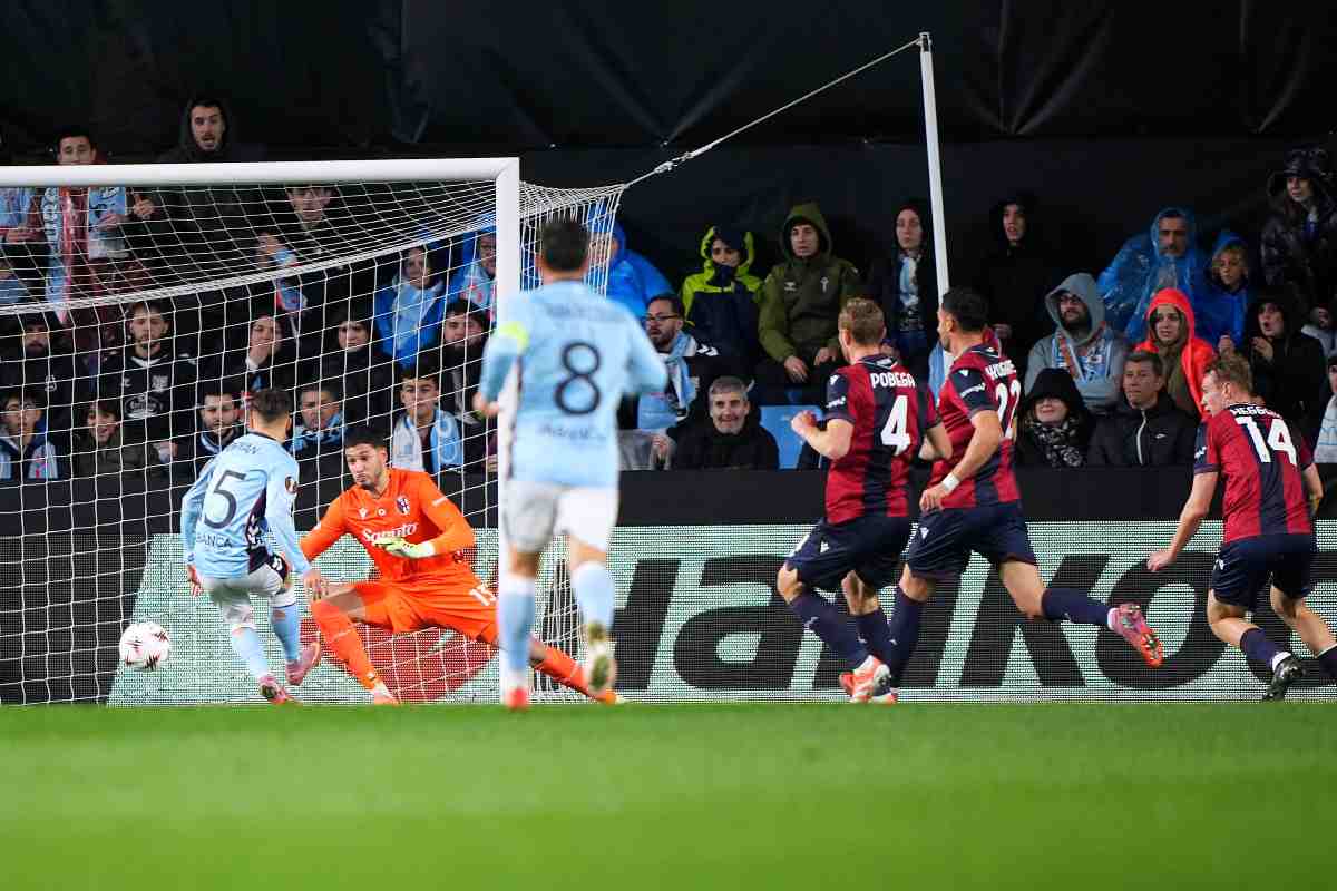 Zaragoza in gol contro il Bologna