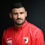 WOLFSBURG, GERMANY - APRIL 01: Daniel Caligiuri of FC Augsburg looks on prior to the Bundesliga match between VfL Wolfsburg and FC Augsburg at Volkswagen Arena on April 01, 2023 in Wolfsburg, Germany.