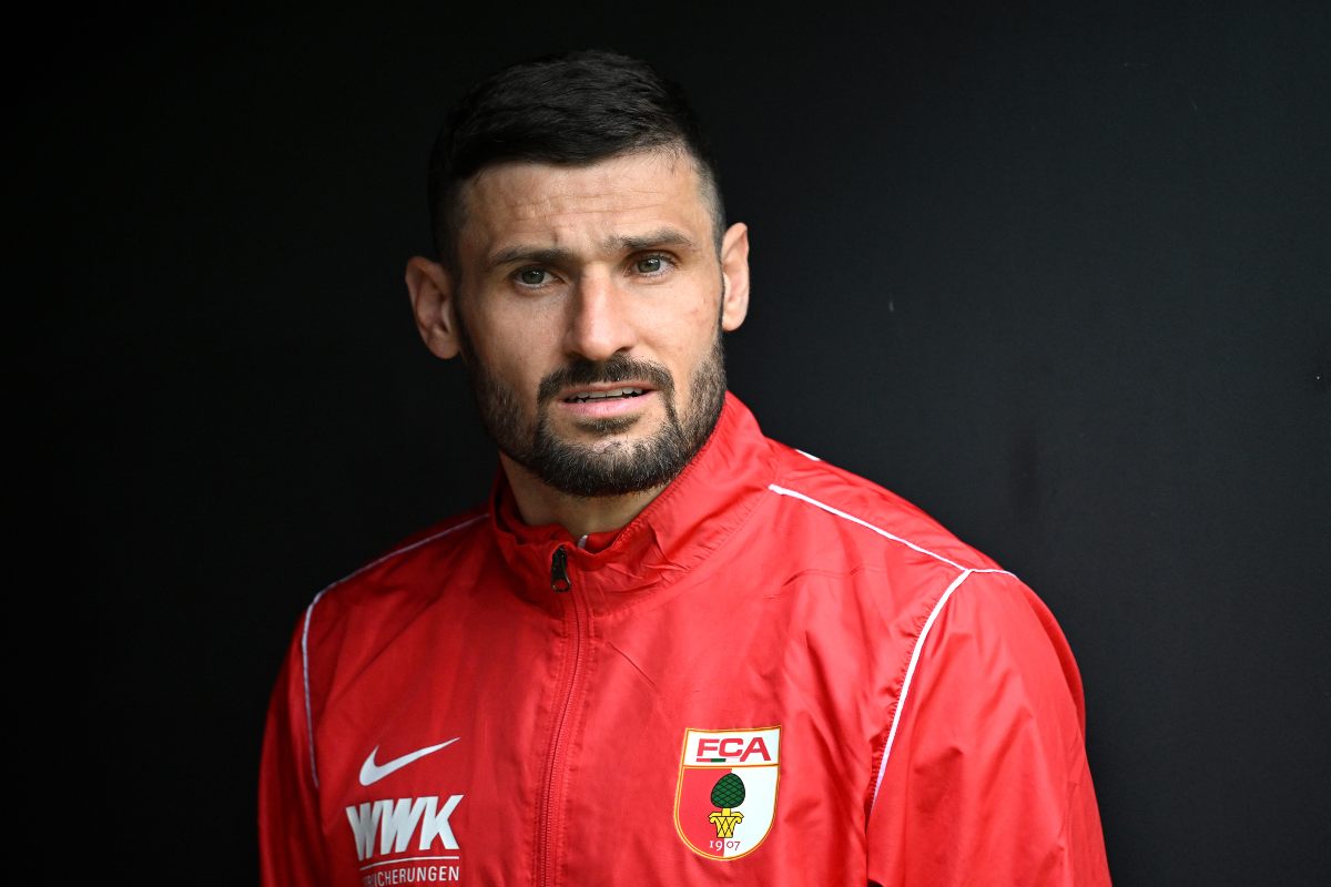 WOLFSBURG, GERMANY - APRIL 01: Daniel Caligiuri of FC Augsburg looks on prior to the Bundesliga match between VfL Wolfsburg and FC Augsburg at Volkswagen Arena on April 01, 2023 in Wolfsburg, Germany.