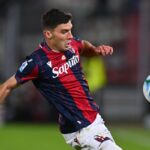 Nicolò Cambiaghi in azione durante Bologna-Torino